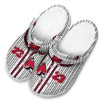 customized ball state cardinals pinstripe pattern clog best selling
