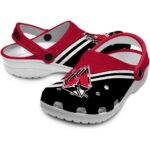customized ball state cardinals striped accents clog best selling