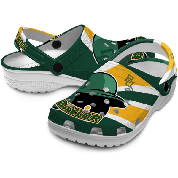 customized baylor bears baseball helmet clog high quality
