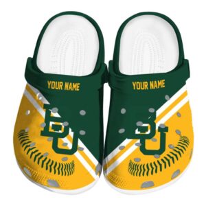customized baylor bears baseball motif clog best selling