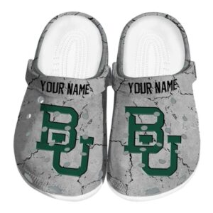 customized baylor bears cracked texture clog best selling
