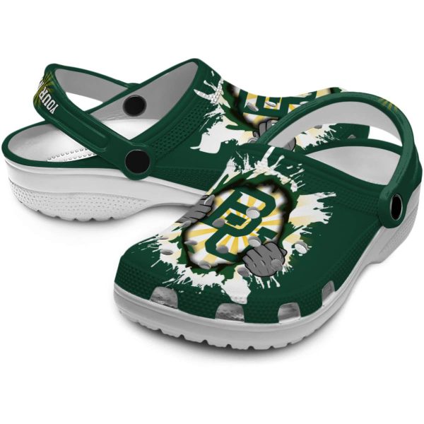 customized baylor bears gripping hand clog high quality