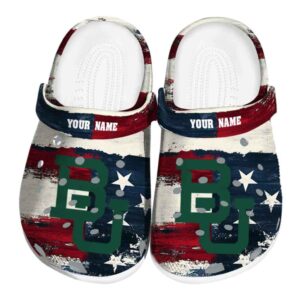 customized baylor bears patriotic stripes clog best selling