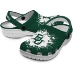 customized baylor bears splatter background clog best selling