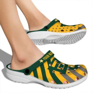 customized baylor bears star spangled graphic clog fashion forward