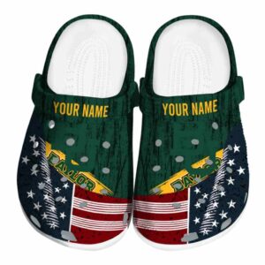 customized baylor bears star spangled side pattern clog best selling