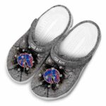 customized boise state broncos cracked ground texture clog best selling