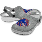 customized boise state broncos cracked texture clog best selling