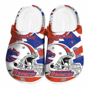 customized boise state broncos football helmet clog best selling