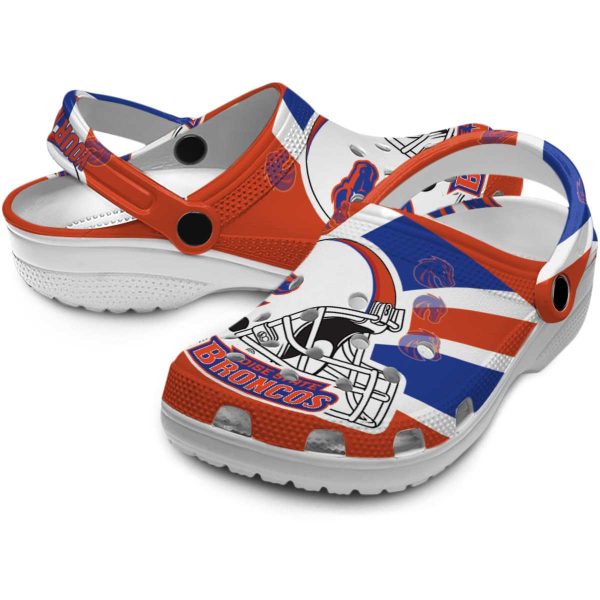 customized boise state broncos football helmet clog high quality
