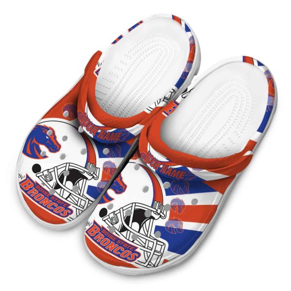 customized boise state broncos football helmet clog latest model