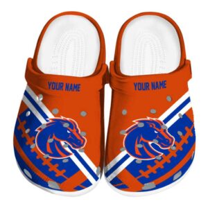 customized boise state broncos football motif clog best selling