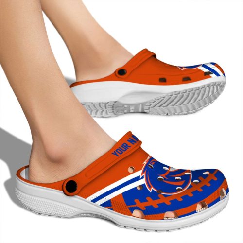 customized boise state broncos football motif clog fashion forward