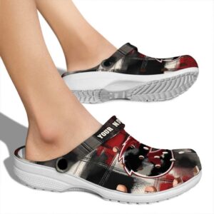 customized boise state broncos plaid fusion clog fashion forward
