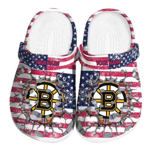 customized boston bruins freedom splinter clog best selling