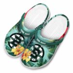 customized boston bruins tropical vibes clog best selling
