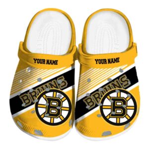 customized boston bruins vibrant dual tone clog best selling