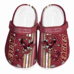 customized boston college eagles contrasting stripes clog best selling