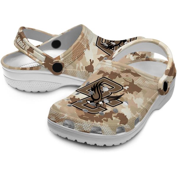 customized boston college eagles desert camo clog high quality