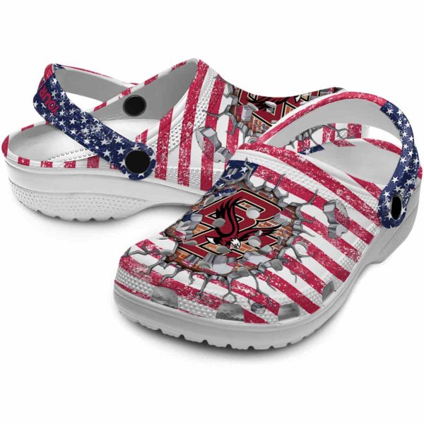 customized boston college eagles freedom splinter clog high quality