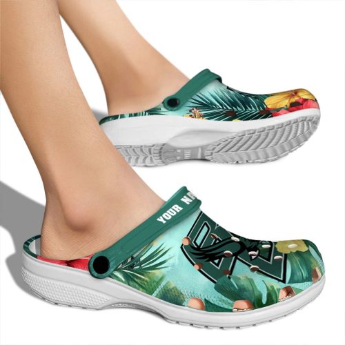 customized boston college eagles tropical vibes clog fashion forward