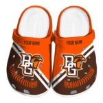 customized bowling green falcons baseball motif clog best selling