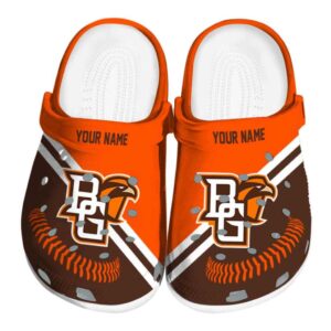 customized bowling green falcons baseball motif clog best selling