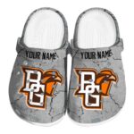 customized bowling green falcons cracked texture clog best selling
