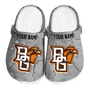 customized bowling green falcons cracked texture clog best selling