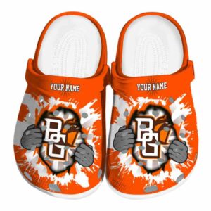 customized bowling green falcons gripping hand clog best selling