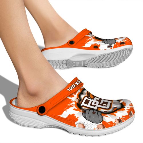customized bowling green falcons gripping hand clog fashion forward