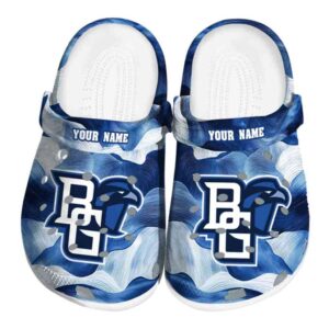 customized bowling green falcons ocean waves clog best selling