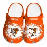 customized bowling green falcons splatter background clog best selling