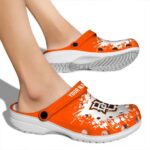 customized bowling green falcons splatter background clog best selling