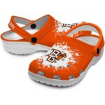 customized bowling green falcons splatter background clog best selling