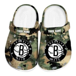customized brooklyn nets camouflage craze clog best selling
