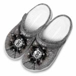 customized brooklyn nets cracked ground texture clog best selling