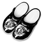customized brooklyn nets splash motif background clog best selling
