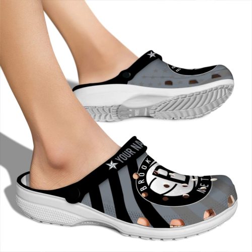 customized brooklyn nets star spangled graphic clog fashion forward