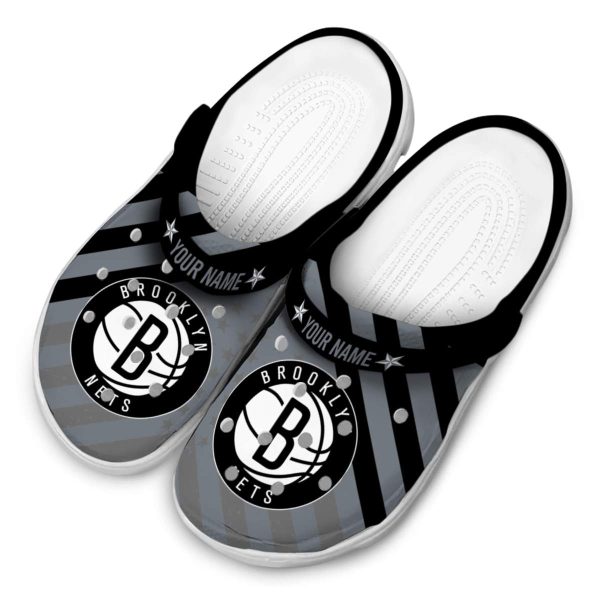customized brooklyn nets star spangled graphic clog latest model