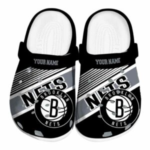 customized brooklyn nets vibrant dual tone clog best selling