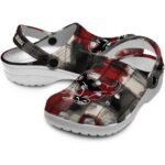 customized buffalo bulls plaid fusion clog best selling