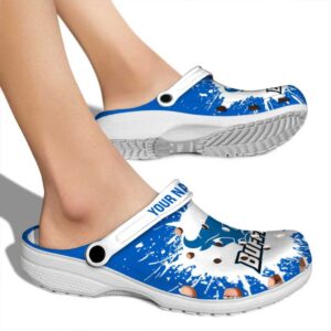 customized buffalo bulls splash art clog fashion forward