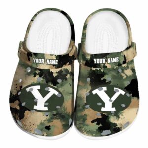 customized byu cougars camouflage craze clog best selling