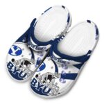customized byu cougars football helmet clog best selling