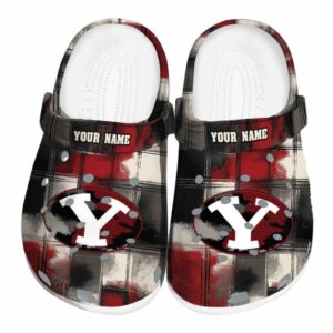 customized byu cougars plaid fusion clog best selling