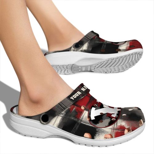 customized byu cougars plaid fusion clog fashion forward