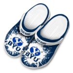 customized byu cougars splash art clog best selling