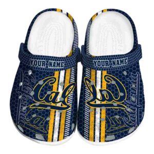 customized california golden bears contrasting stripes clog best selling