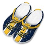 customized california golden bears vertical stripes clog best selling